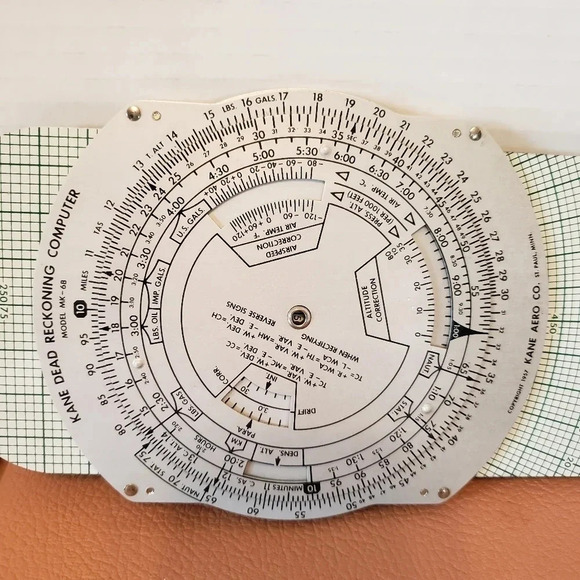 Kane  Dead Reckoning Computer 1957 Copyright with Sheath. - Picture 3 of 9